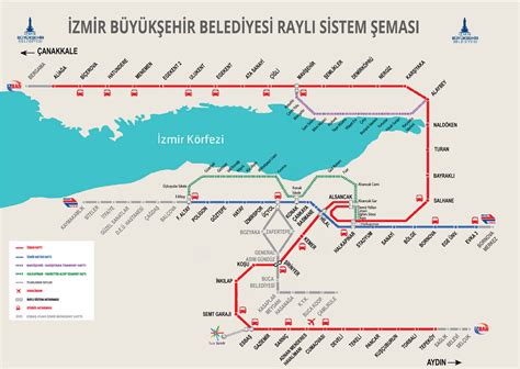 izmir tramvay haritası